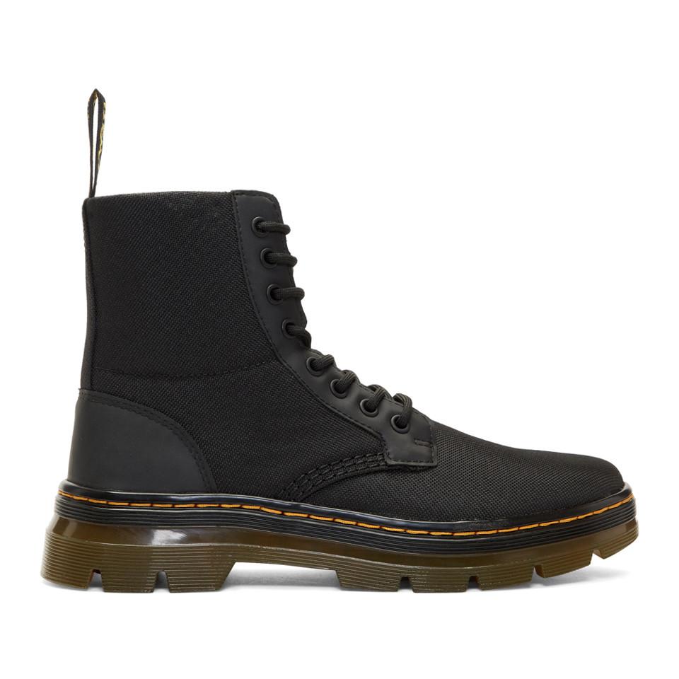Dr. Martens Synthetic Black Nylon Tract Combs Boots for Men - Lyst