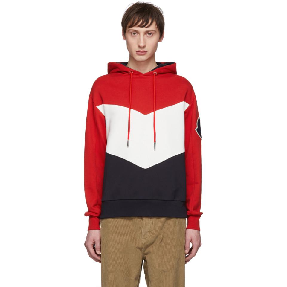 moncler hoodie red