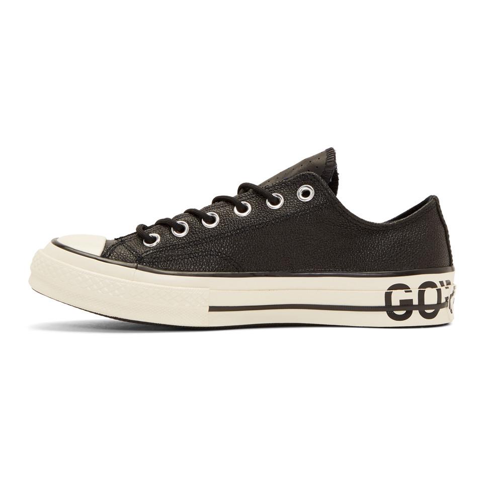 Converse Black Gore-tex Leather Chuck 70 Low Sneakers for Men | Lyst