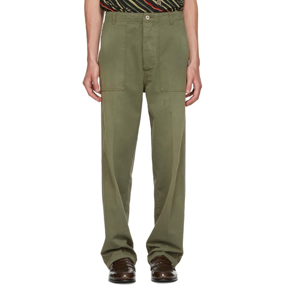 Green patch pants Clearance