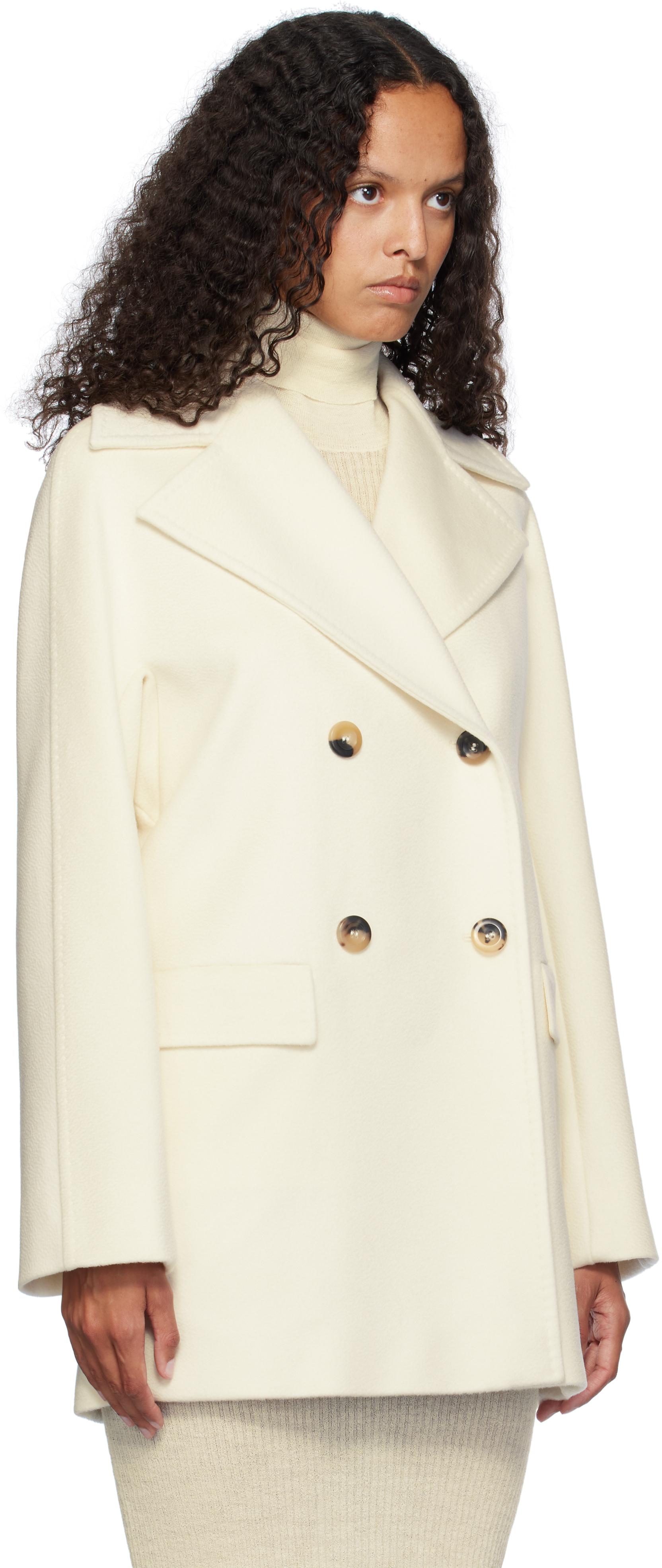 Max Mara レディース ナチュラル オフホワイト Kent コート コート 