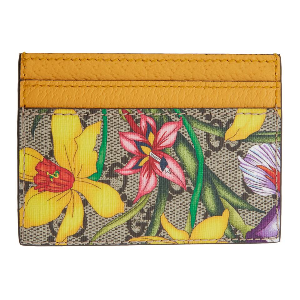 Gucci Ophidia GG Flora Leather Card 