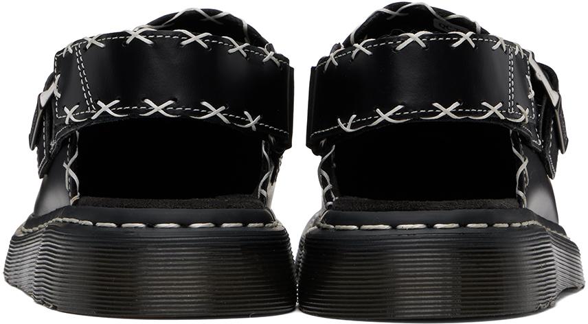 Dr. Martens Black Jorge Ii Gothic Americana Slingback Mules 
