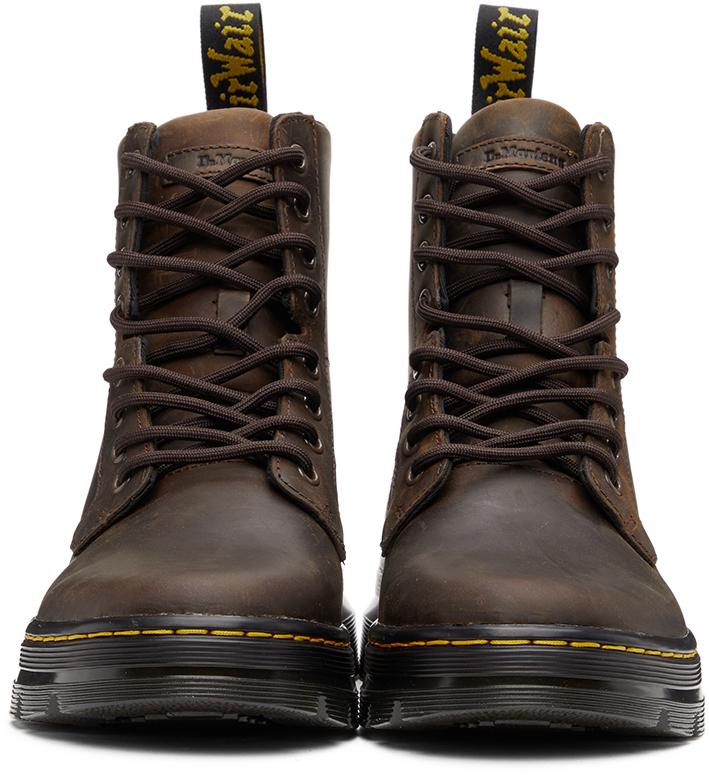 Dr. Martens Brown Combs Leather Boots for Men - Save 32% | Lyst