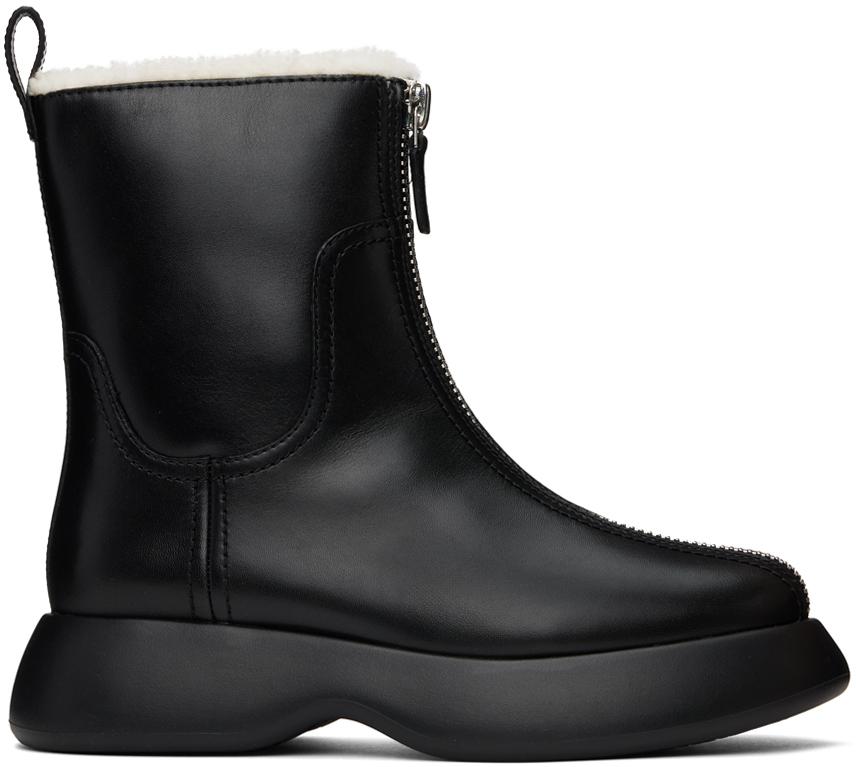3.1 Phillip Lim レディース ブラック Mercer シアリング ジップ 3.1 Phillip Lim レディース ブラック Mercer シアリング ジップ