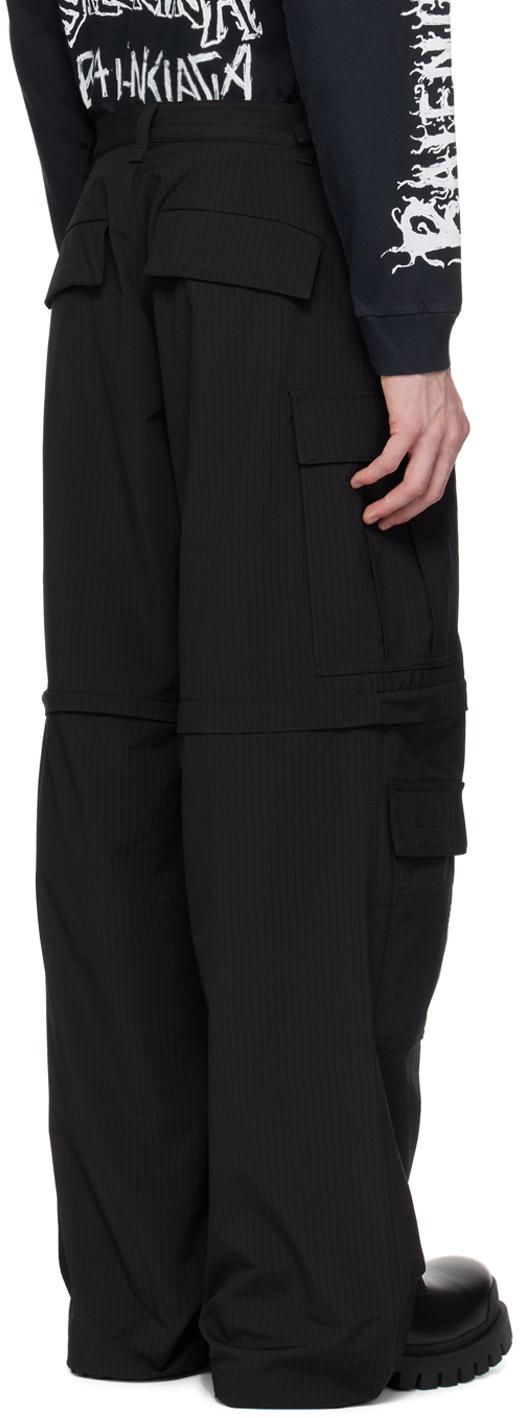 メンズ Balenciaga ブラック Unity Sports Icon カーゴパンツ メンズ Balenciaga ブラック Unity Sports Icon カーゴパンツ