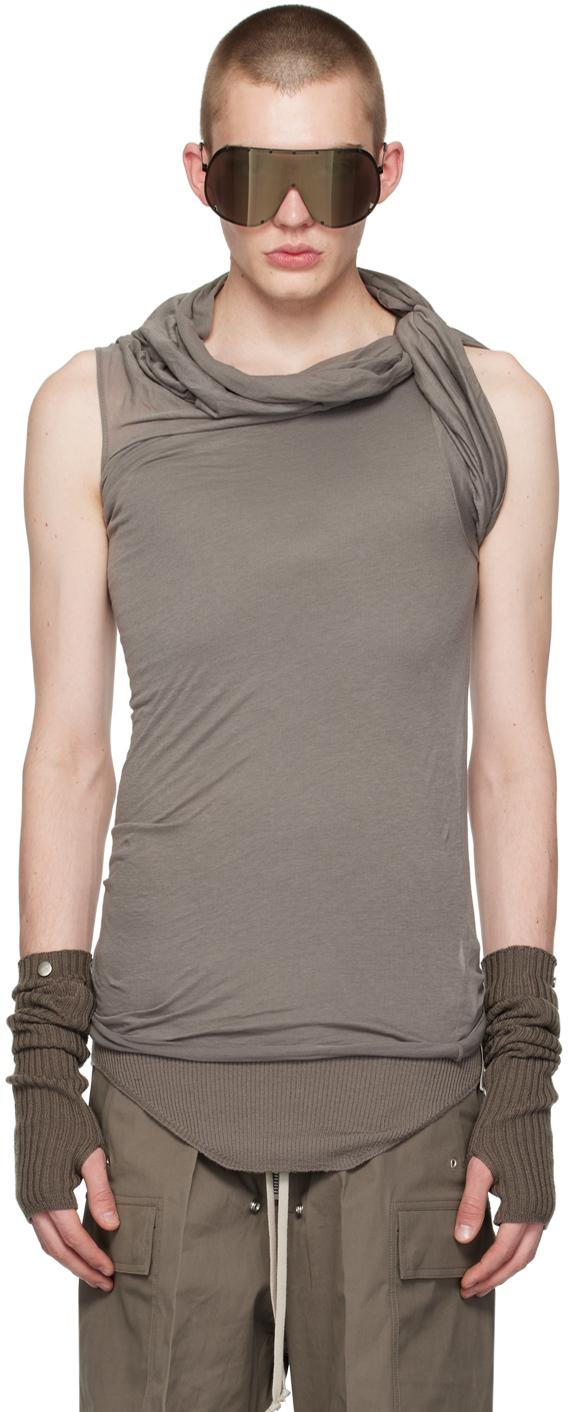 Rick Owens メンズ グレー Banded I トップス Tシャツ