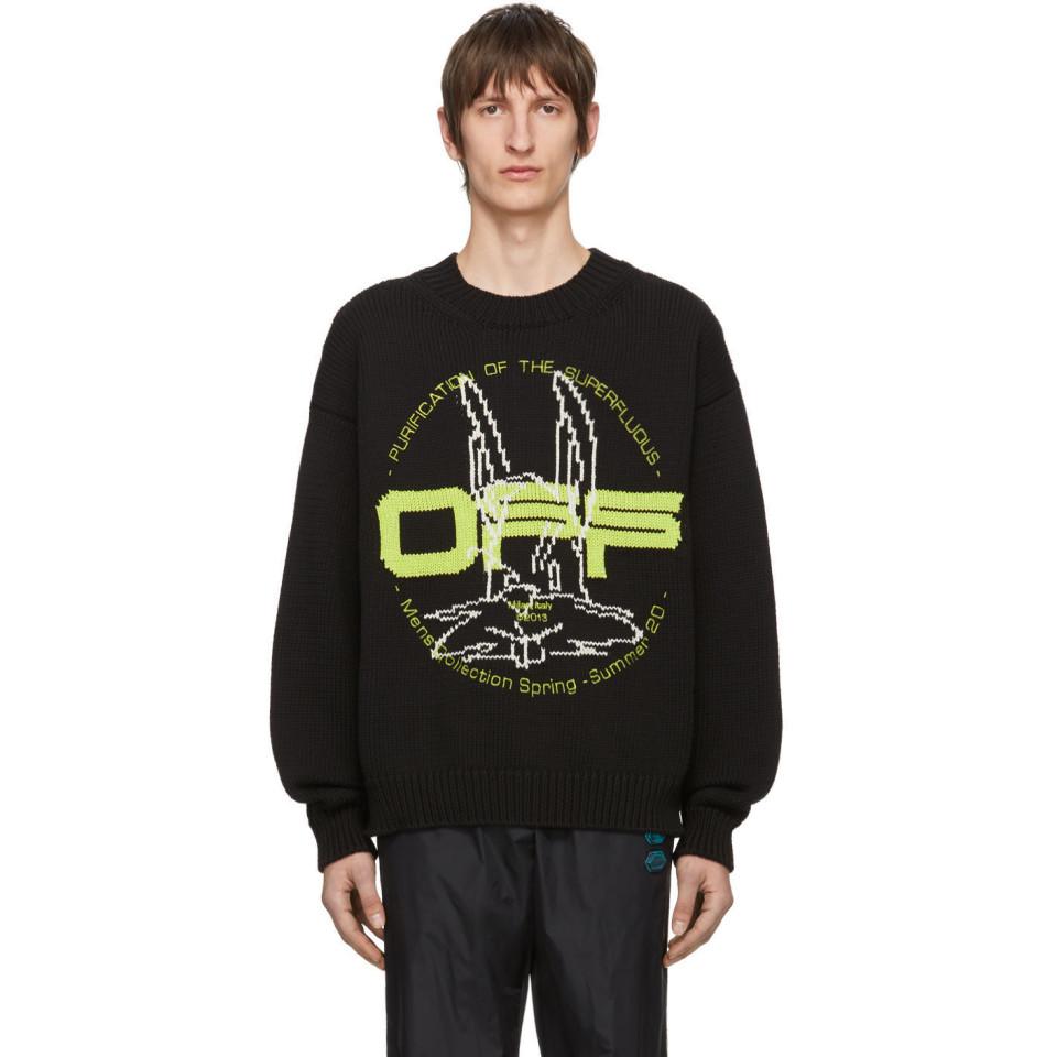 Off-White c/o Virgil Abloh Harry The Bunny Intarsia Knit Jumper in
