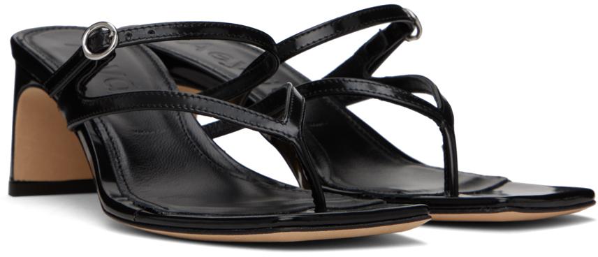 Aeyde Giselle Heeled Sandals in Black | Lyst
