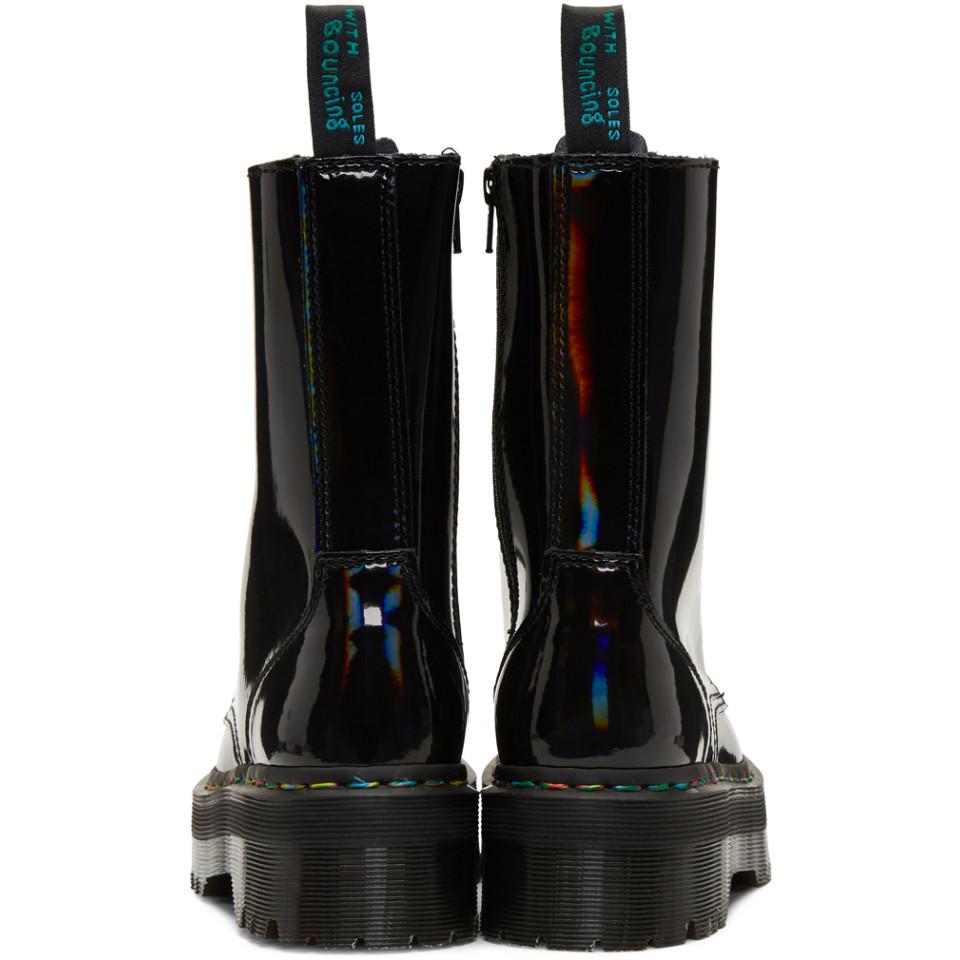 dr martens jadon black rainbow