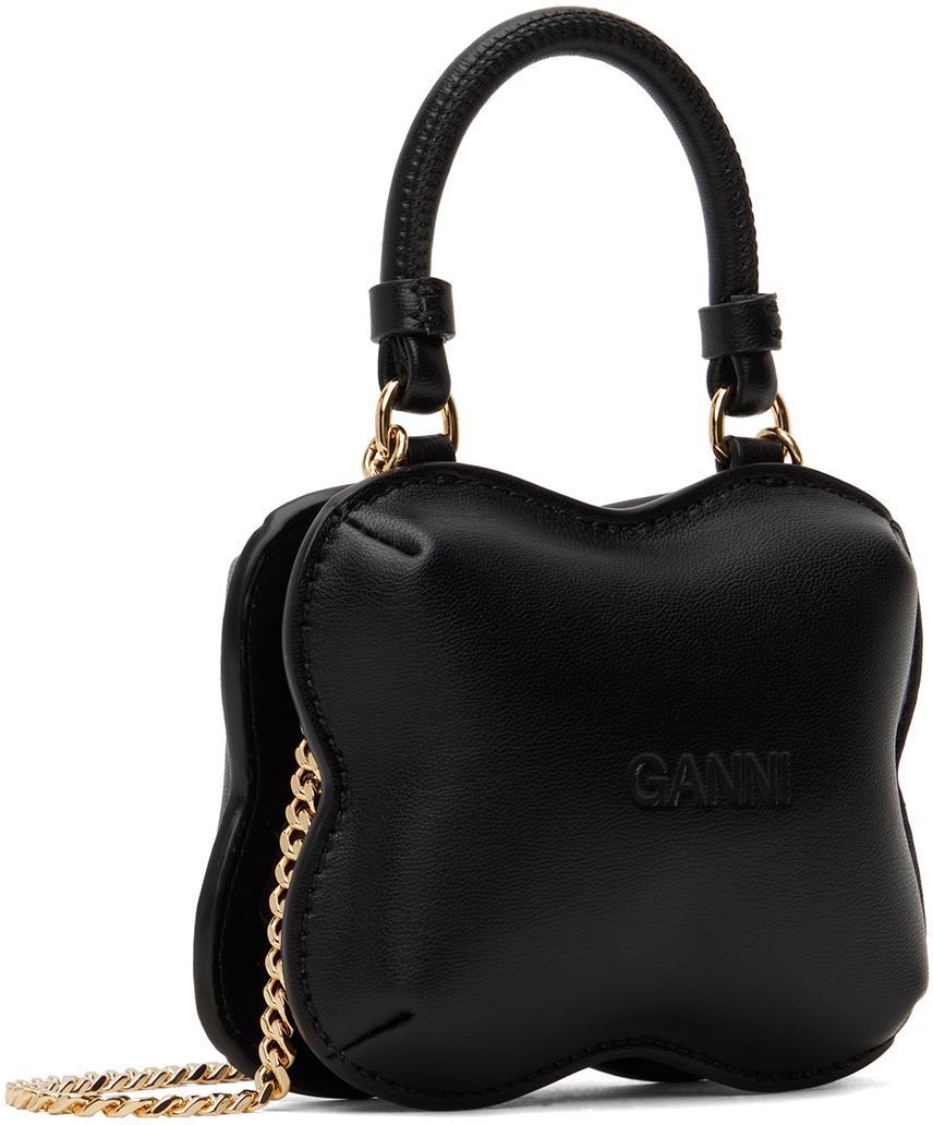 【国内即発】GANNI NANO BUTTERFLY TOP HANDLE BAG ganni-Black-Nano-Butterfly-