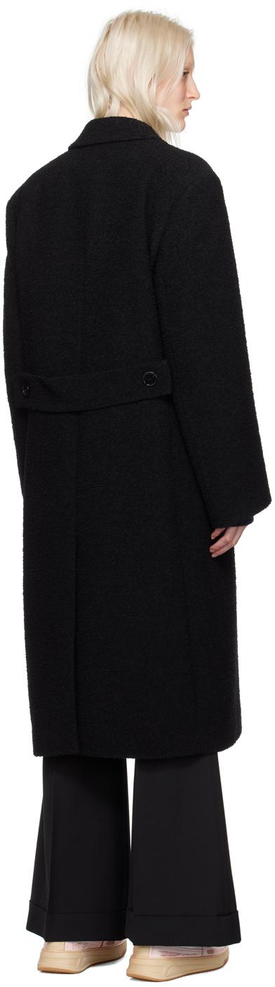 Acne Studios レディース ブラック ダブルブレスト コート コート Acne Studios レディース ブラック ダブルブレスト コート コート