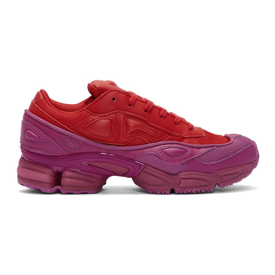 Raf Simons Red And Purple Adidas Originals Edition Ozweego Sneakers for Men  | Lyst