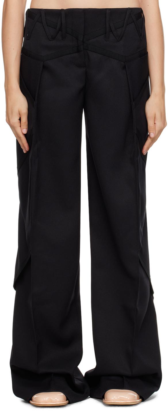 Kiko Kostadinov Black Waterfall Trousers | Lyst Australia
