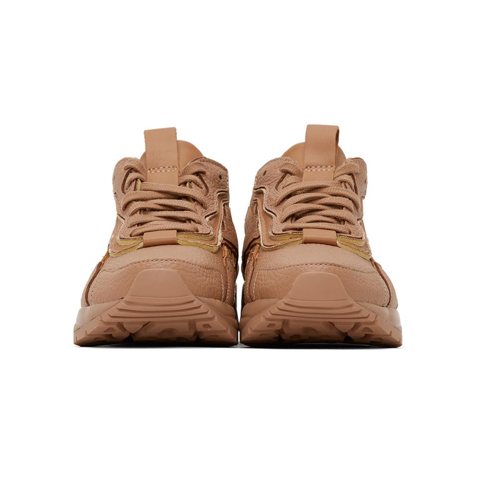 Reebok X Victoria Beckham Leather Brown Vb Bolton Sneakers in Natural | Lyst