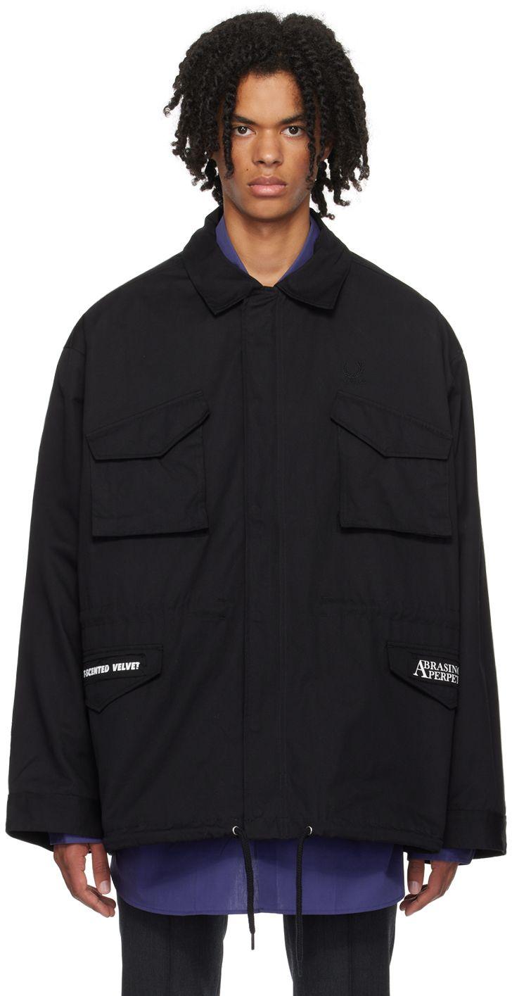 Raf Simons Back Fred Perry Edition Jacket in Black for Men | Lyst
