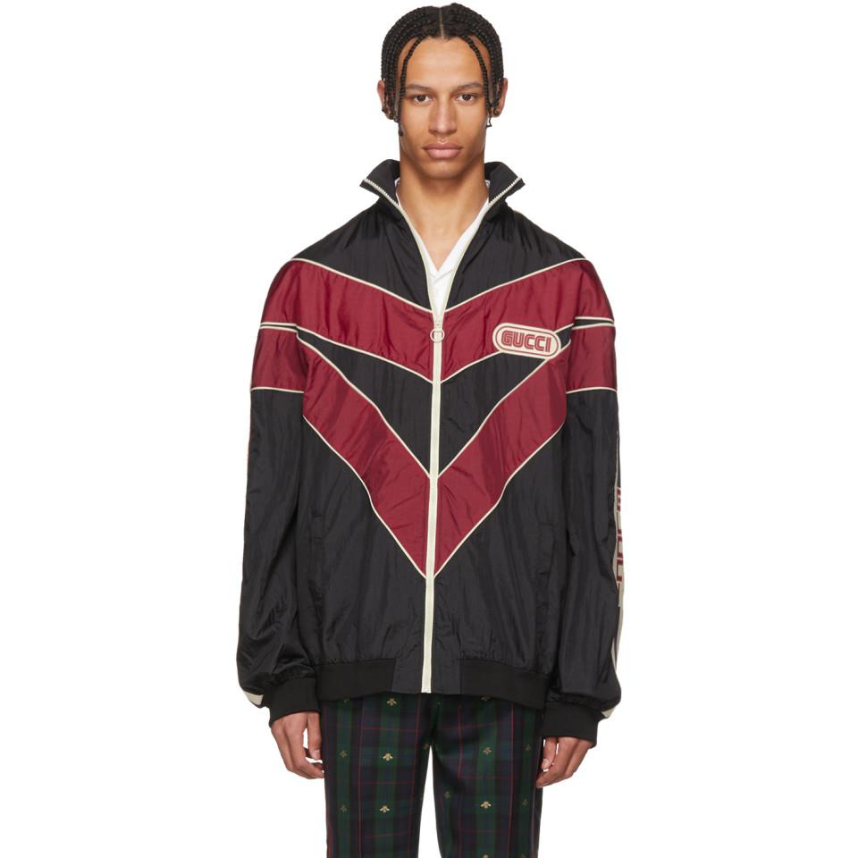 gucci windbreaker red