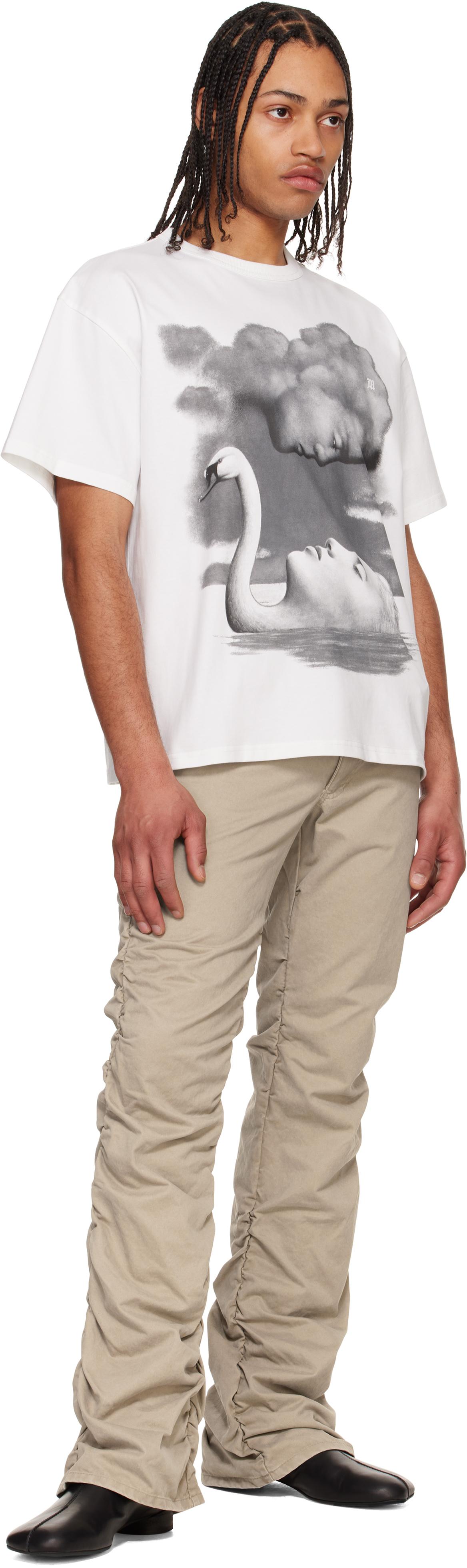 【関税込み】MISBHV ホワイト La Donna Del Lago Tシャツ MISBHVのホワイト La Donna Del Lago Tシャツがセール中