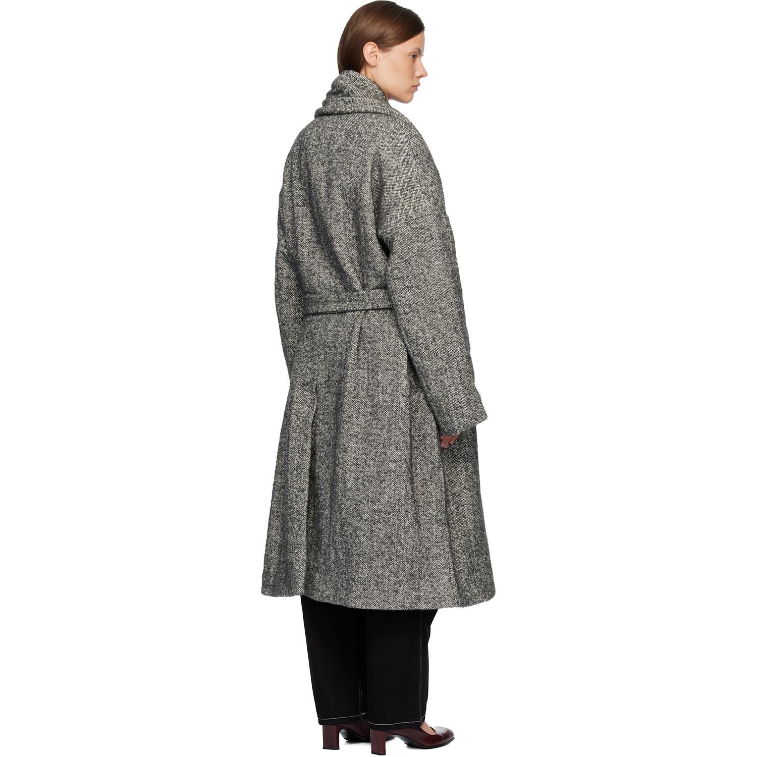 Casey Casey Great Coat in Black | Lyst