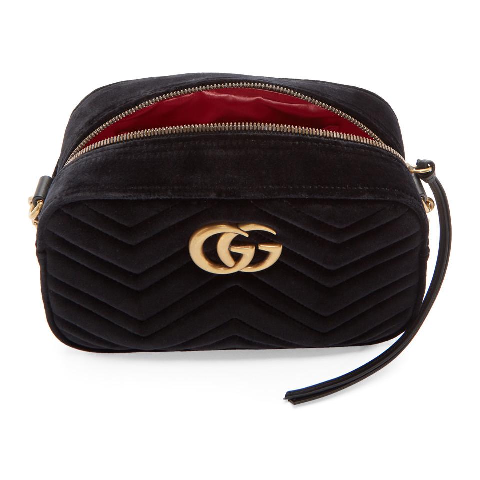 small gg marmont 2.0 matelassé velvet shoulder bag