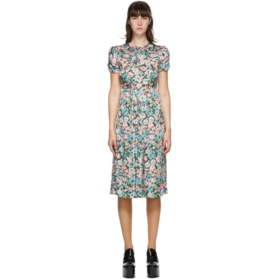 Marc Jacobs Green Silk Floral The 40s 
