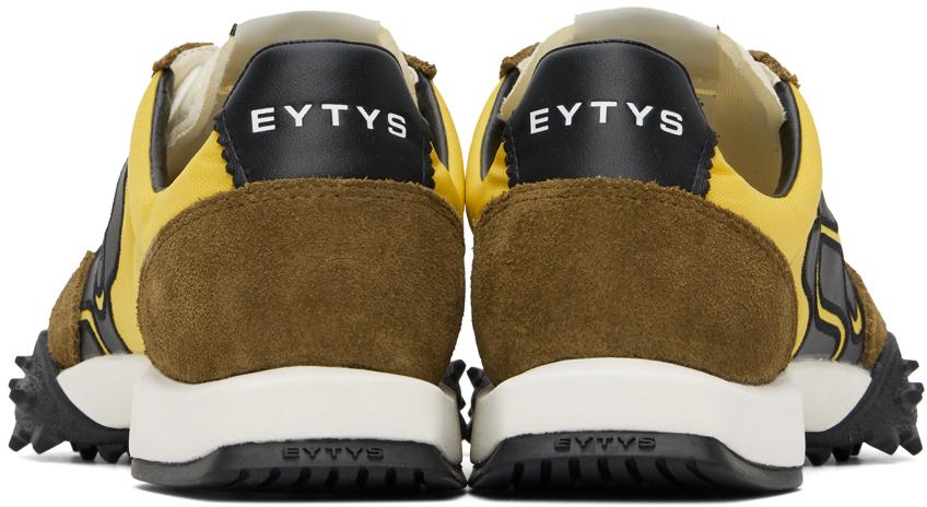 【関税込み】EYTYS カーキ＆イエロー Eros スニーカー Eytys メンズ ブラック カーキ＆イエロー Eros スニーカー
