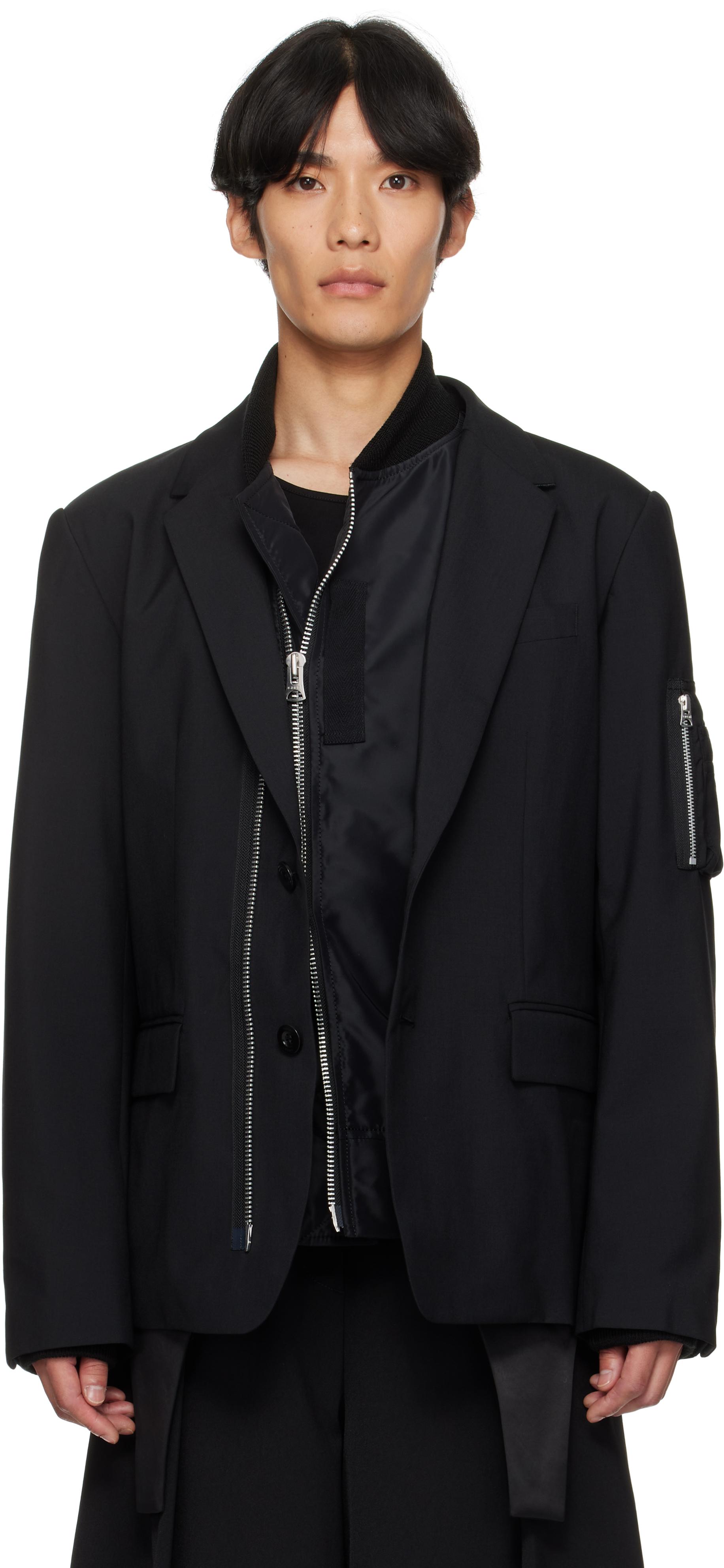 ジャケット sacai Multilayer blazer Sacai Blazers for Men | Online Sale up to 65% off | Lyst