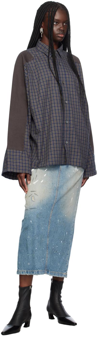 Acne Studios Check Button-up Shirt in Black | Lyst UK