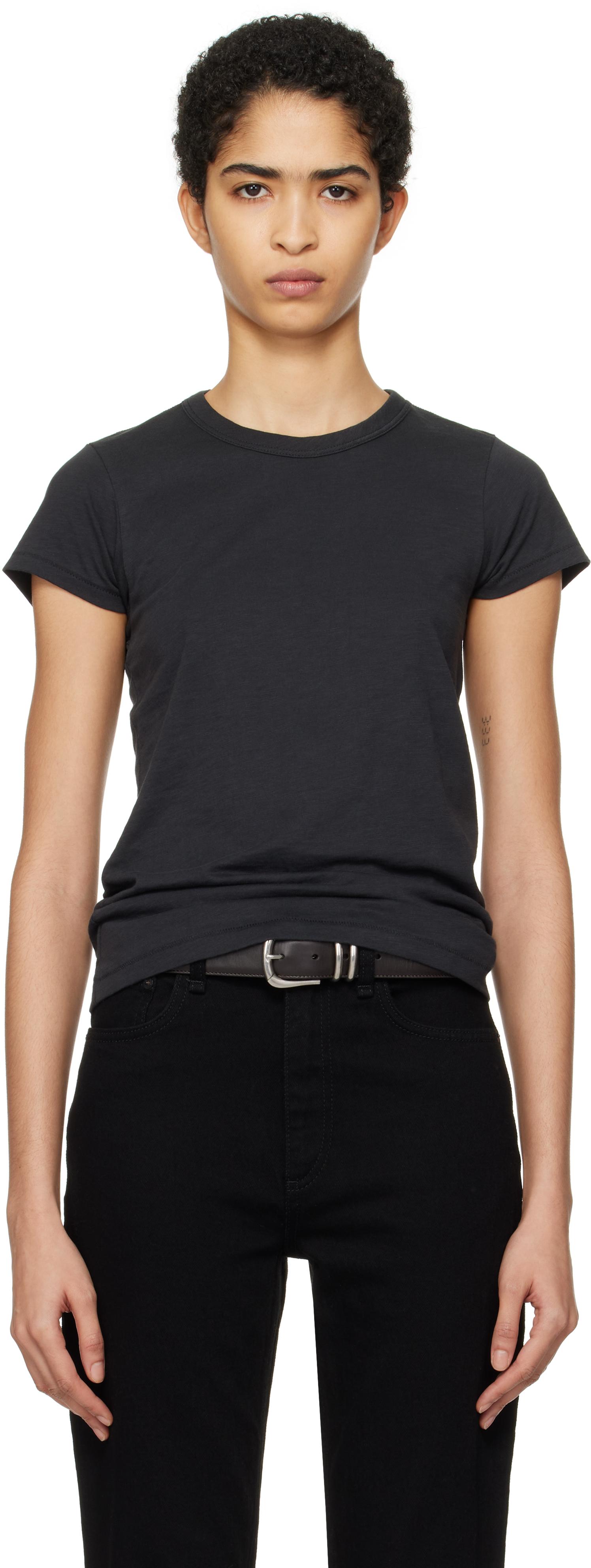 Rag & Bone レディース ブラック The Slub Tシャツ トップス