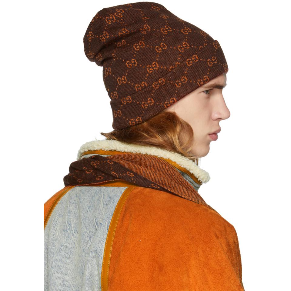 bonnet gucci marron