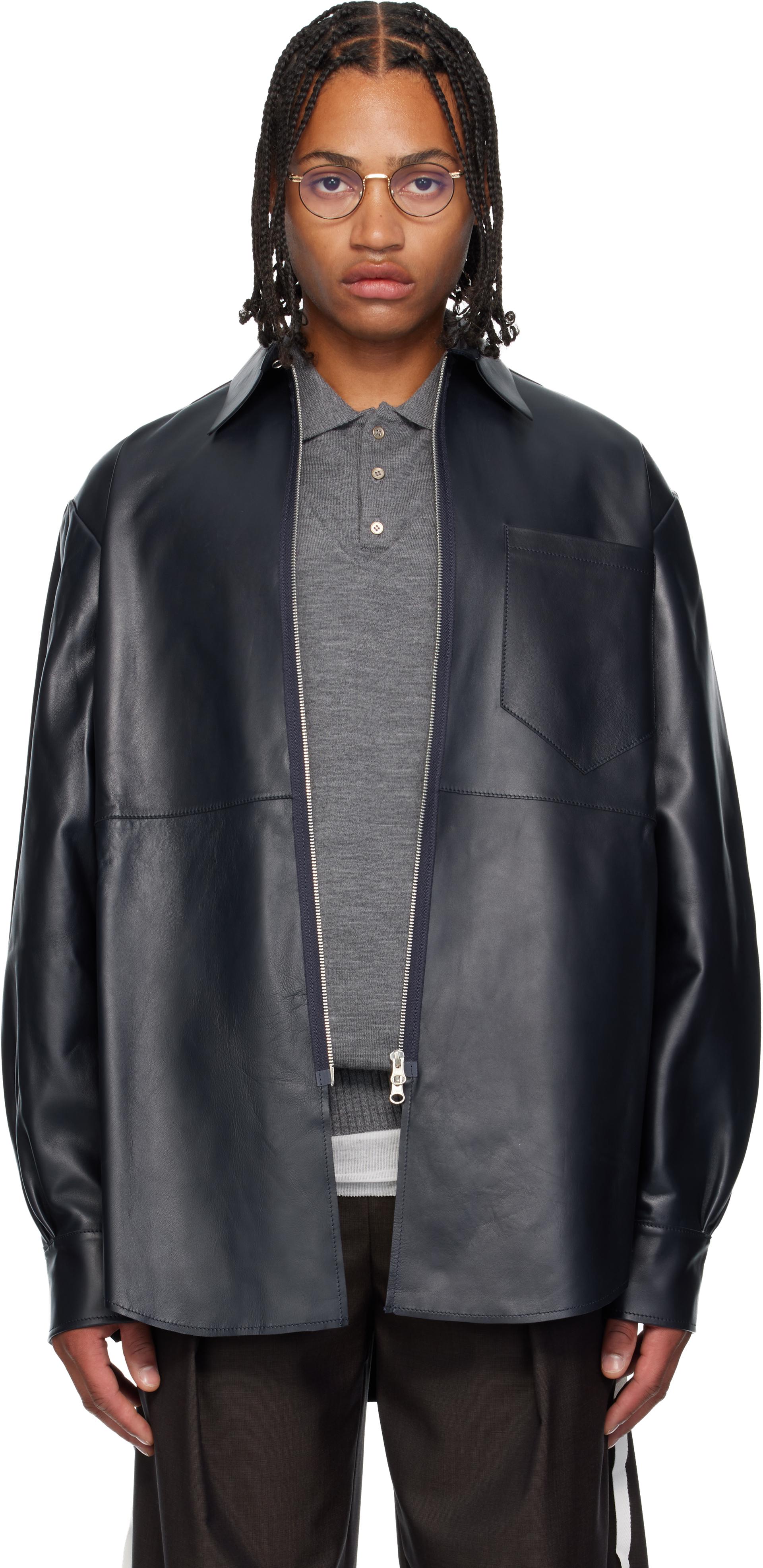 Sonia Carrasco オーバーサイズジャケット　edition SONIA CARRASCO Zipped Leather Jacket in Black for Men | Lyst