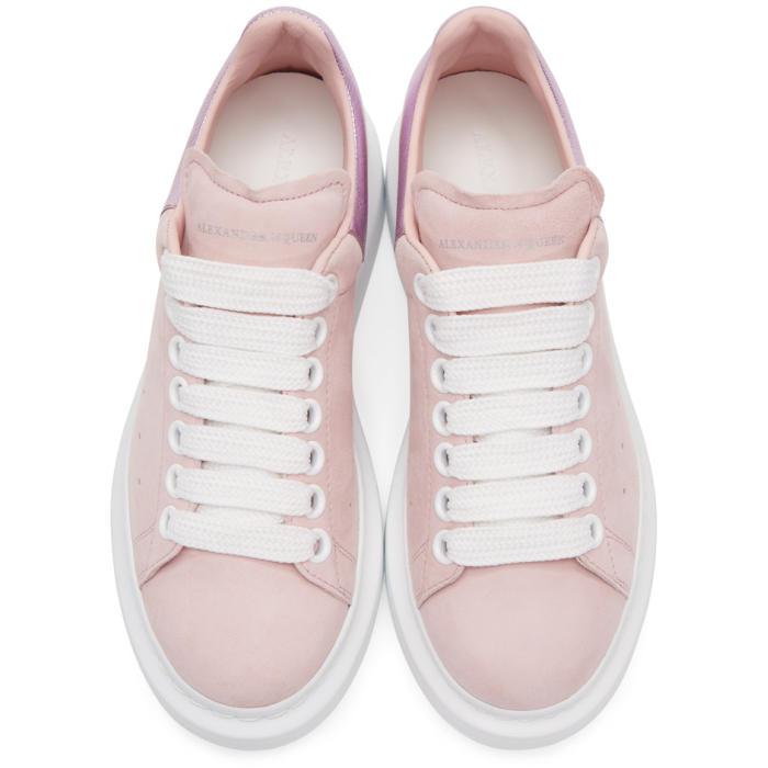 alexander mcqueen white & pink oversized sneakers