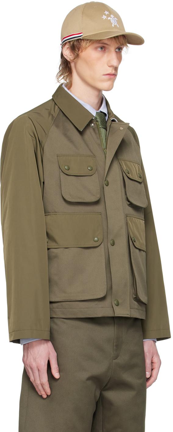 Thom Browne メンズ グリーン Thom E カーキ クロップド リラックス  