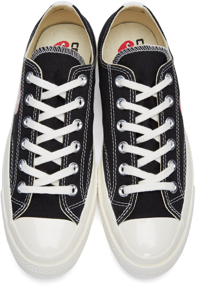 Download Play Comme des Garçons Cotton Black Half Heart Converse ...