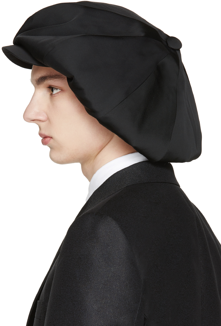 Comme des Garçons Black Oversized Newsboy Cap for Men | Lyst