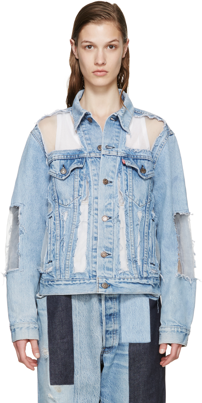 off white denim jacket womens