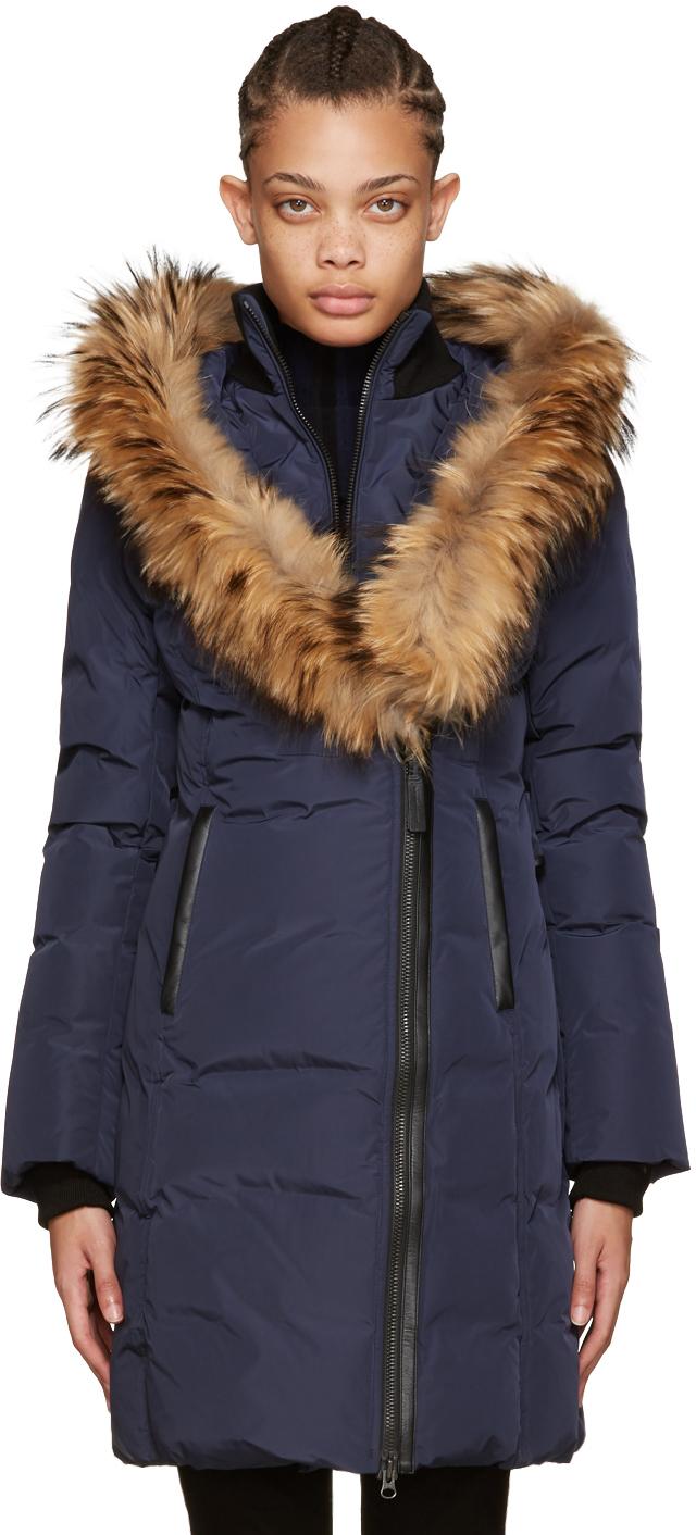 navy mackage coat