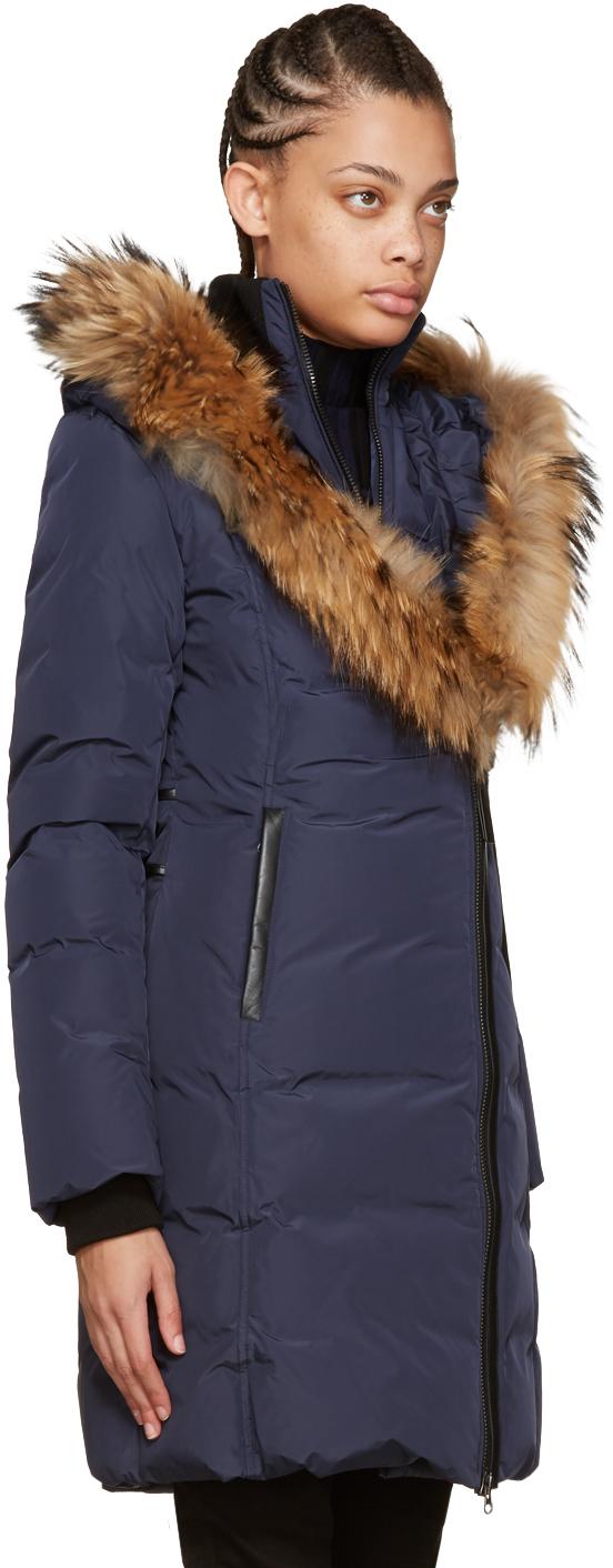 navy mackage coat