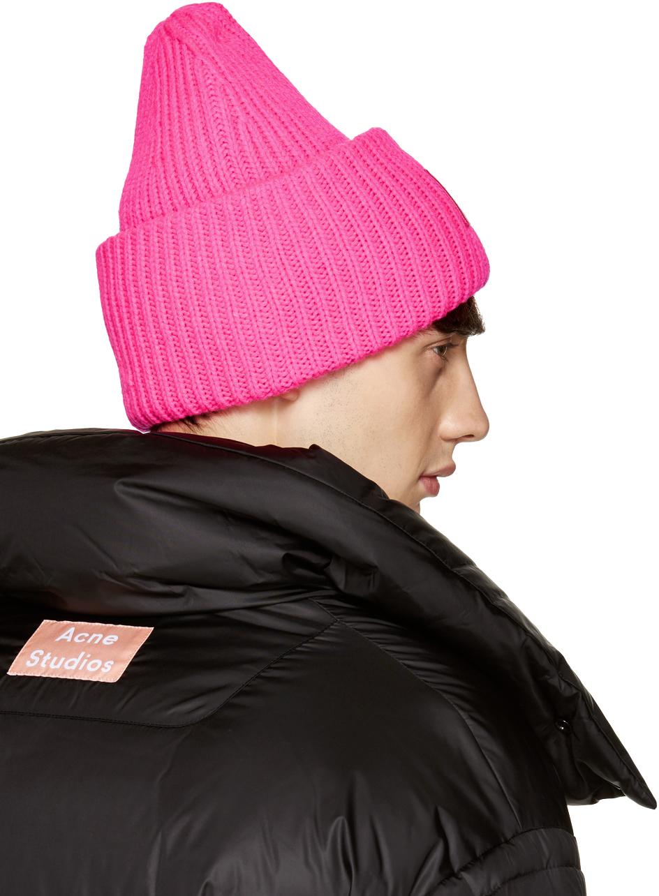 Acne Studios Wool Pink Pansy Beanie for 
