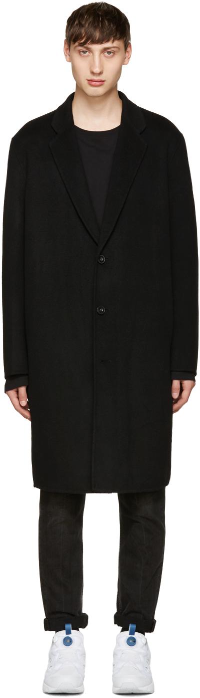 Acne Studios Cashmere Charles Coat in Navy (Black) for Men - Lyst