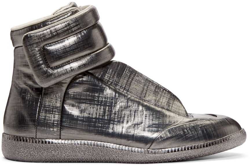 silver margiela sneakers