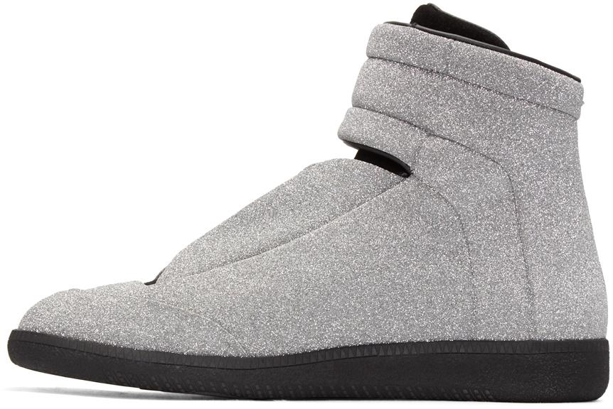 silver margiela sneakers