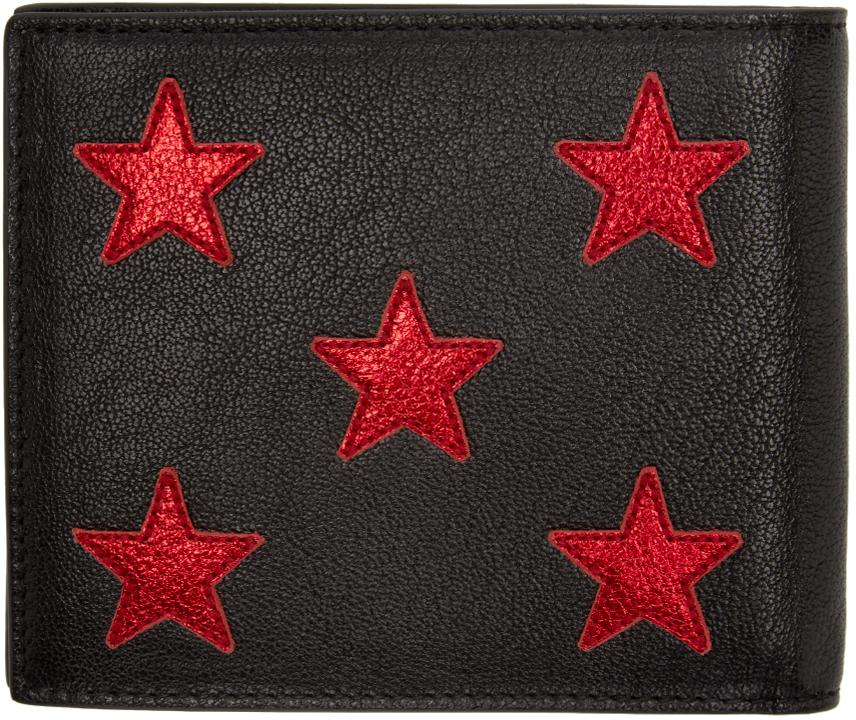 Saint Laurent Black Red Stars Wallet for Men Lyst