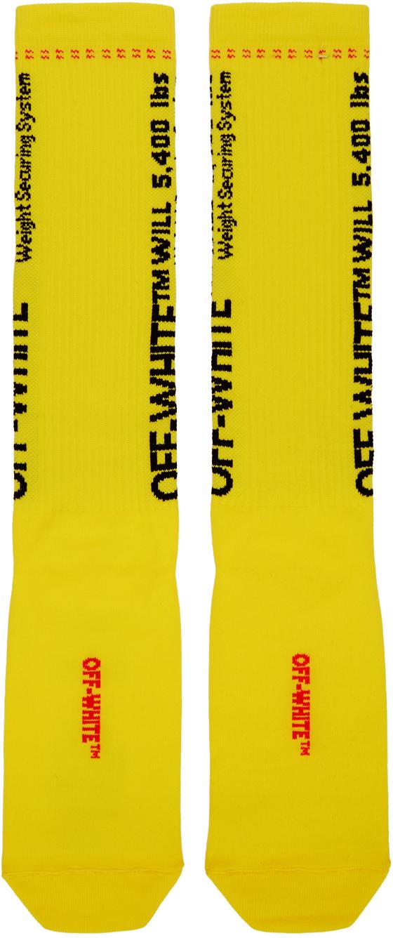 off white socks yellow