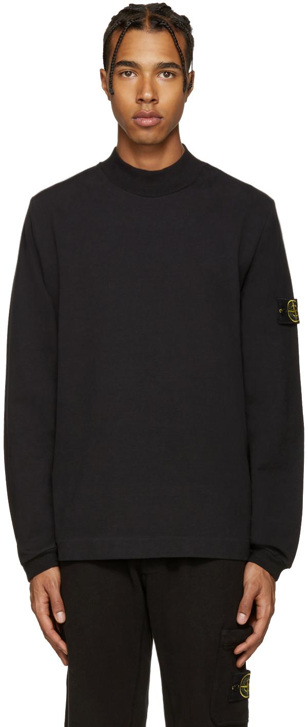 stone island mock neck sweater