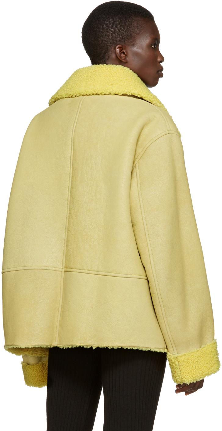 yeezy yellow shearling