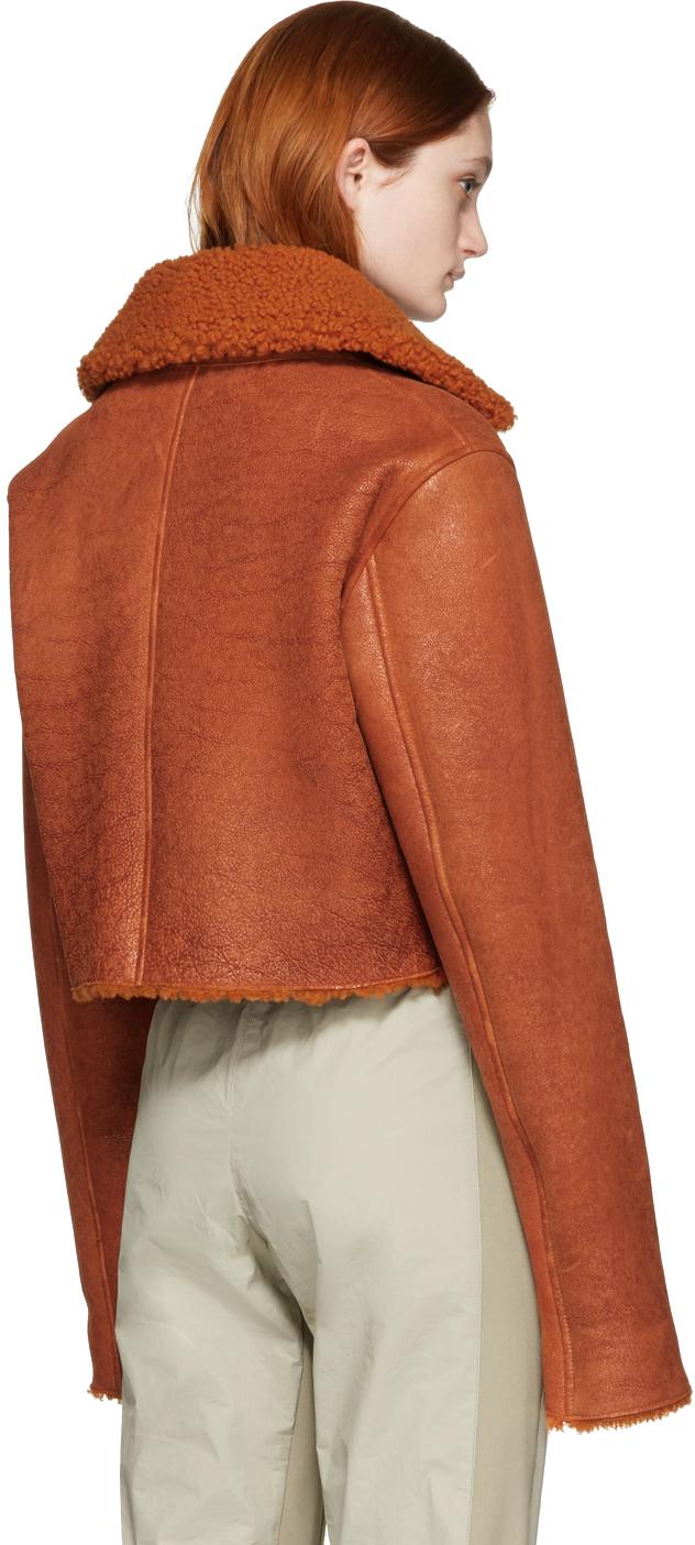 yeezy orange shearling