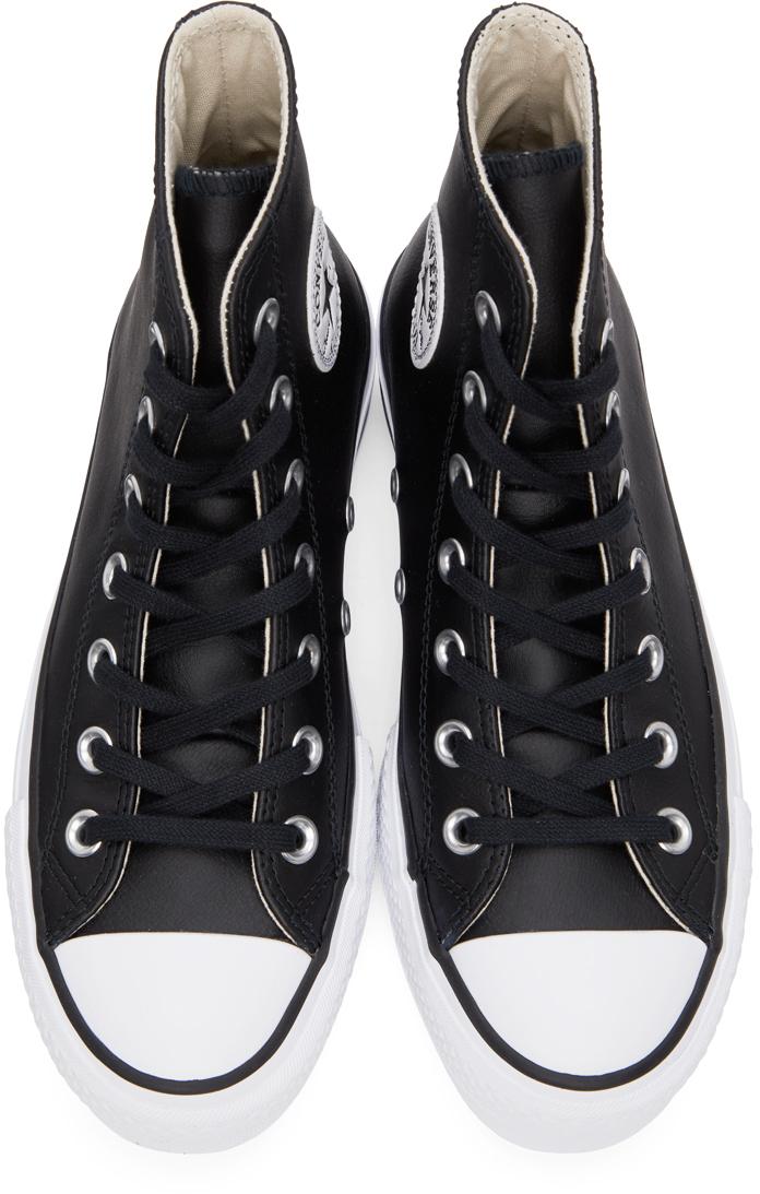 Converse Leather Chuck Taylor All Star Lift Hi Sneakers in Black ... سماعات هونر