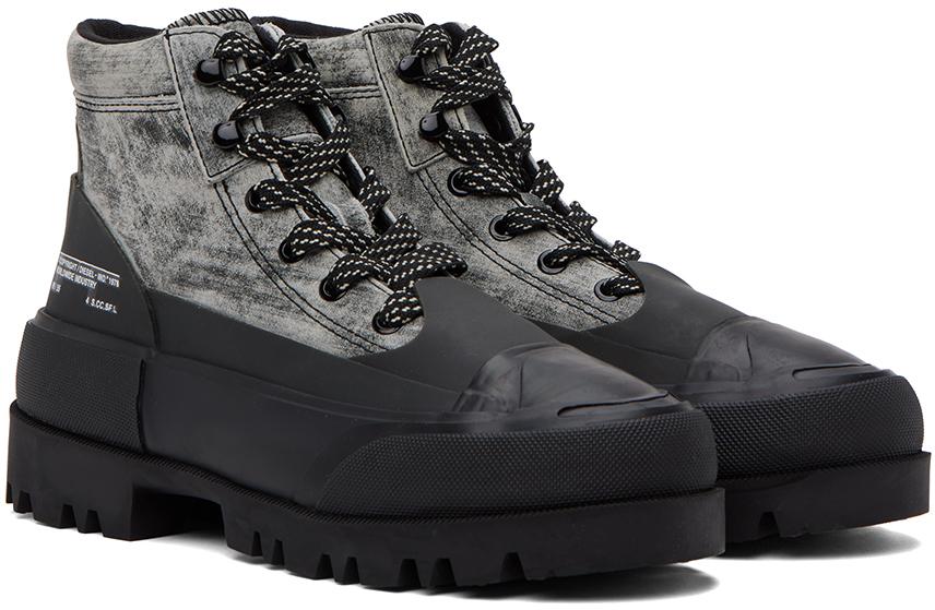DIESEL D-Hiko Bt X Boots in Black for Men | Lyst