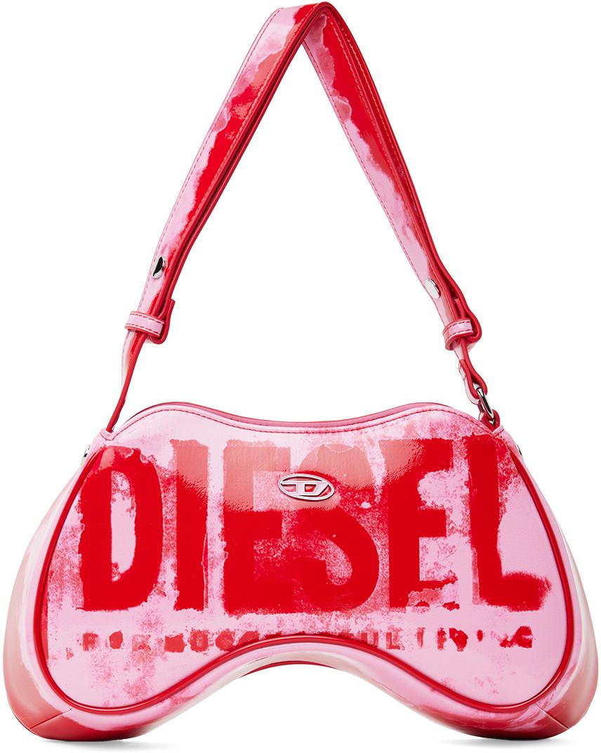 Women's Play-Glossy crossbody bag | Red | Diesel